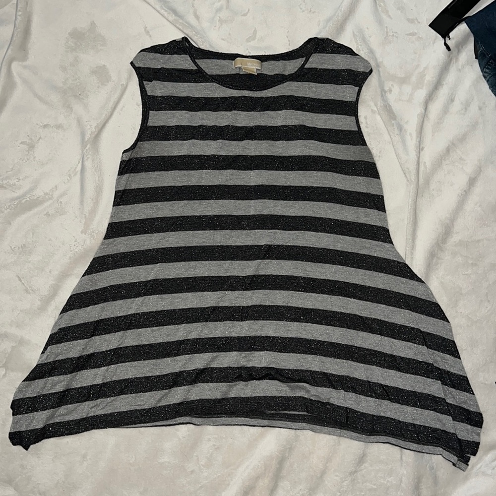 Michael by Michael Kors gray glitter arrived tank top